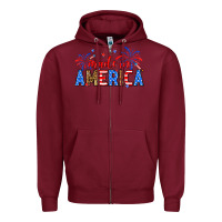 Burgundy Made in America Zipper Hoodie - Neo Western