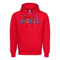 Red Made in America Zipper Hoodie - Neo Western