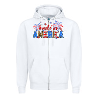 White Made in America Zipper Hoodie - Neo Western