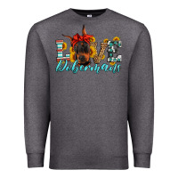 Charcoal Heather love dobermans Premium Sweatshirt - Artiststas
