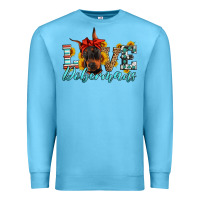 Ocean Blue love dobermans Premium Sweatshirt - Artiststas