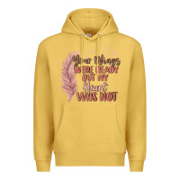 Antique Gold your wings were ready but my heart was not Premium Hoodie - MaliasSmallBusiness
