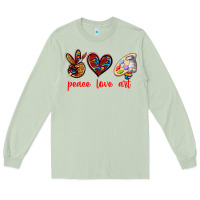 Matcha peace love art Long Sleeve Tee - texasbilliewilder