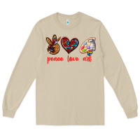 Mushroom peace love art Long Sleeve Tee - texasbilliewilder