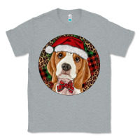 Heather Grey beagle christmas ornament Classic Tee - RanaPortraitStore