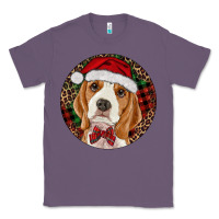 Lavender beagle christmas ornament Classic Tee - RanaPortraitStore