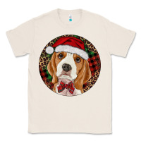 Natural beagle christmas ornament Classic Tee - RanaPortraitStore