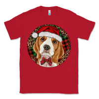 Red beagle christmas ornament Classic Tee - RanaPortraitStore