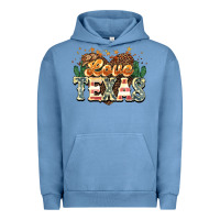 Pigment Pebble Blue love texas Urban Hoodie - NancyCooperArtShop