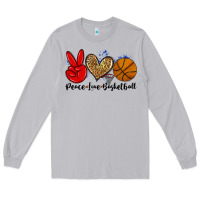 Moon Dust peace love basketball Long Sleeve Tee - Zillion Design Studio