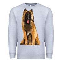 Heather Grey belgian shepherd tervuren Premium Sweatshirt - Artiststas