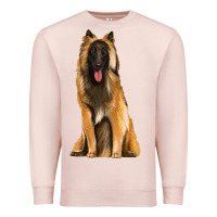 Pale Pink belgian shepherd tervuren Premium Sweatshirt - Artiststas