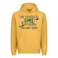 Mustard my worth is not defined by my size Premium Hoodie - MaliasSmallBusiness