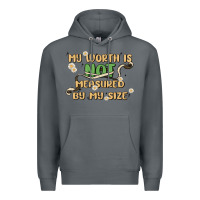 Rock my worth is not defined by my size Premium Hoodie - MaliasSmallBusiness