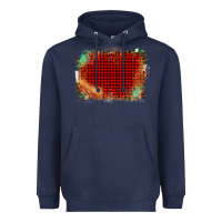 Navy Western Red Green Farm Life Brush Stroke Heavyweight Hoodie - Bettercallsaul