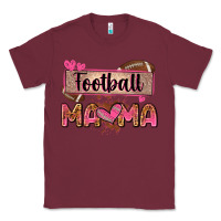 Burgundy football mama with leopard Classic Tee - Zillion Design Studio