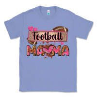 Colony Blue football mama with leopard Classic Tee - Zillion Design Studio