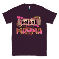 Plum football mama with leopard Classic Tee - Zillion Design Studio