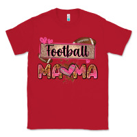 Red football mama with leopard Classic Tee - Zillion Design Studio
