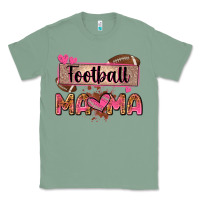 Sage football mama with leopard Classic Tee - Zillion Design Studio