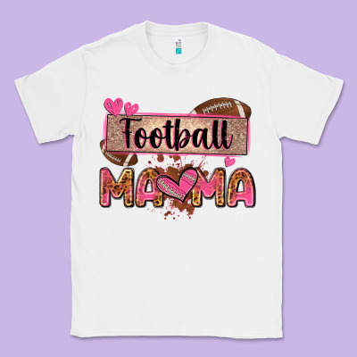 Football Mama With Leopard Classic Tee Designed By Zillion Design Studio