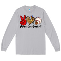 Moon Dust peace love baseball Long Sleeve Tee - Zillion Design Studio