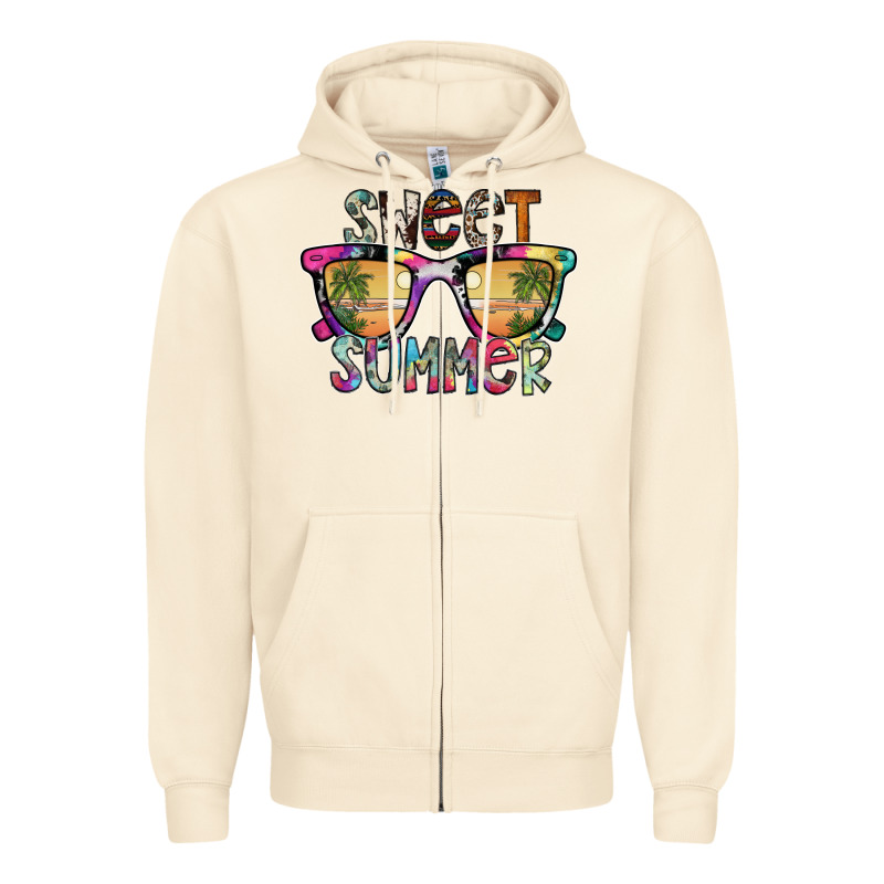 Sweet Summer Zipper Hoodie by SublimationCraftShop | Teevron