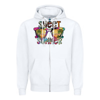 White sweet summer Zipper Hoodie - SublimationCraftShop