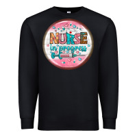Black nurse round earrings 2 Premium Sweatshirt - BundleAndBundleShop