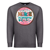 Charcoal Heather nurse round earrings 2 Premium Sweatshirt - BundleAndBundleShop