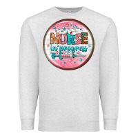 Oatmeal Heather nurse round earrings 2 Premium Sweatshirt - BundleAndBundleShop