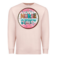 Pale Pink nurse round earrings 2 Premium Sweatshirt - BundleAndBundleShop