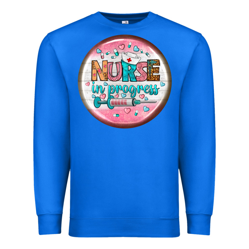Nurse Round Earrings 2 Premium Sweatshirt by BundleAndBundleShop | Teevron