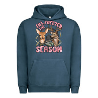 Pigment Midnight Navy fill the freezer season Urban Hoodie - MaliasSmallBusiness