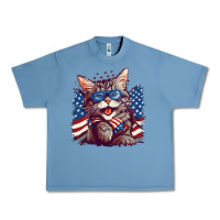 Pebble Blue cat4 Urban Heavy Tee - Unal Design