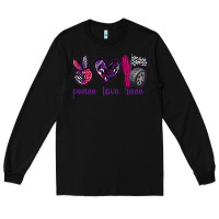 Black peace love race Long Sleeve Tee - texasbilliewilder