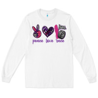 White peace love race Long Sleeve Tee - texasbilliewilder