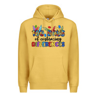 Antique Gold 100 days of embracing differences Premium Hoodie - MaliasSmallBusiness