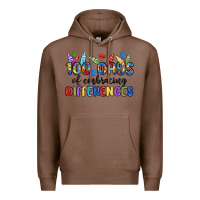 Chestnut 100 days of embracing differences Premium Hoodie - MaliasSmallBusiness