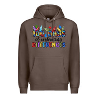 Coffee 100 days of embracing differences Premium Hoodie - MaliasSmallBusiness