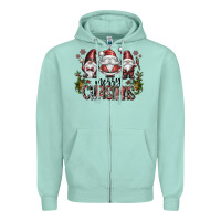 Seafoam merry christmas Zipper Hoodie - CowhideDigitalArt