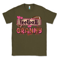 Army Green football granny with leopard Classic Tee - Zillion Design Studio