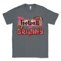 Charcoal Heather football granny with leopard Classic Tee - Zillion Design Studio