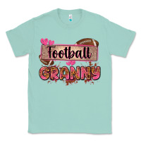 Seafoam football granny with leopard Classic Tee - Zillion Design Studio