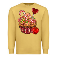 Antique Gold Christmas candy cupcake Premium Sweatshirt - AdoDesignShop