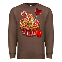 Chestnut Christmas candy cupcake Premium Sweatshirt - AdoDesignShop