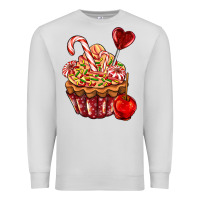 Dove Grey Christmas candy cupcake Premium Sweatshirt - AdoDesignShop