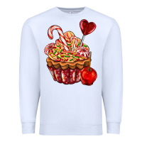 White Christmas candy cupcake Premium Sweatshirt - AdoDesignShop