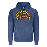 Vintage Denim reindeer rainbow christmas Vintage Hoodie - AdoDesignShop