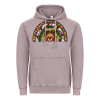 Vintage Zinc reindeer rainbow christmas Vintage Hoodie - AdoDesignShop